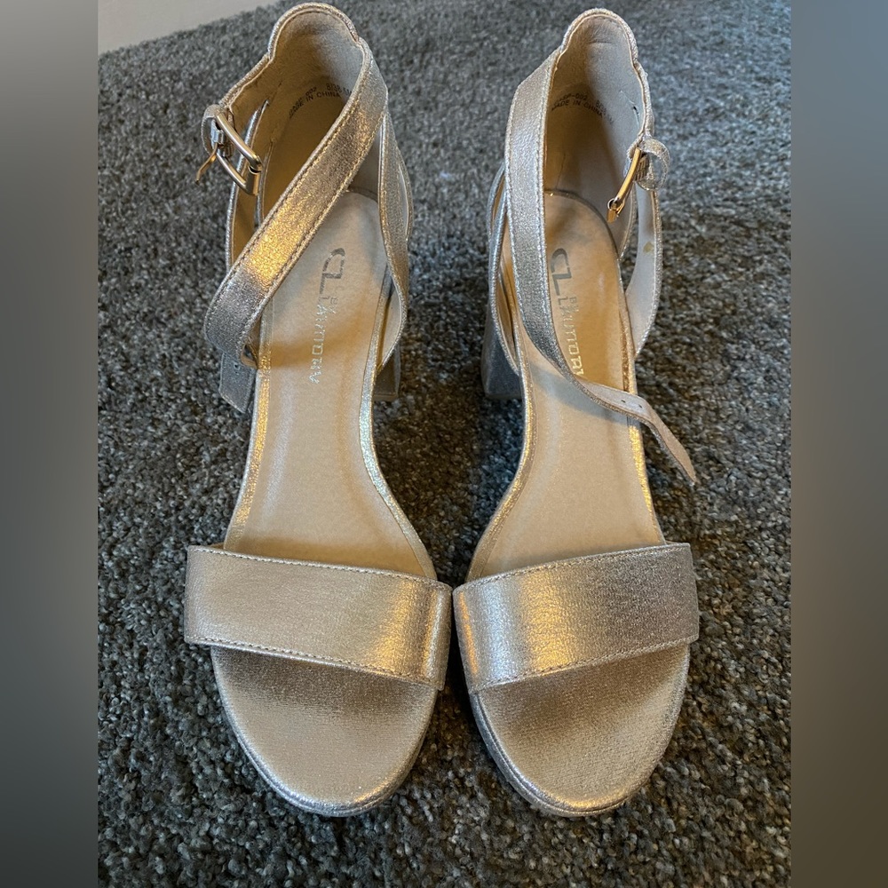 CL by Chinese Laundry Women's Go on Super Suede Sandal Heel